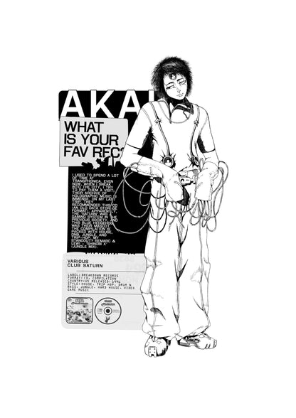 FREQ Manga Volume #1 - character sheet Akai