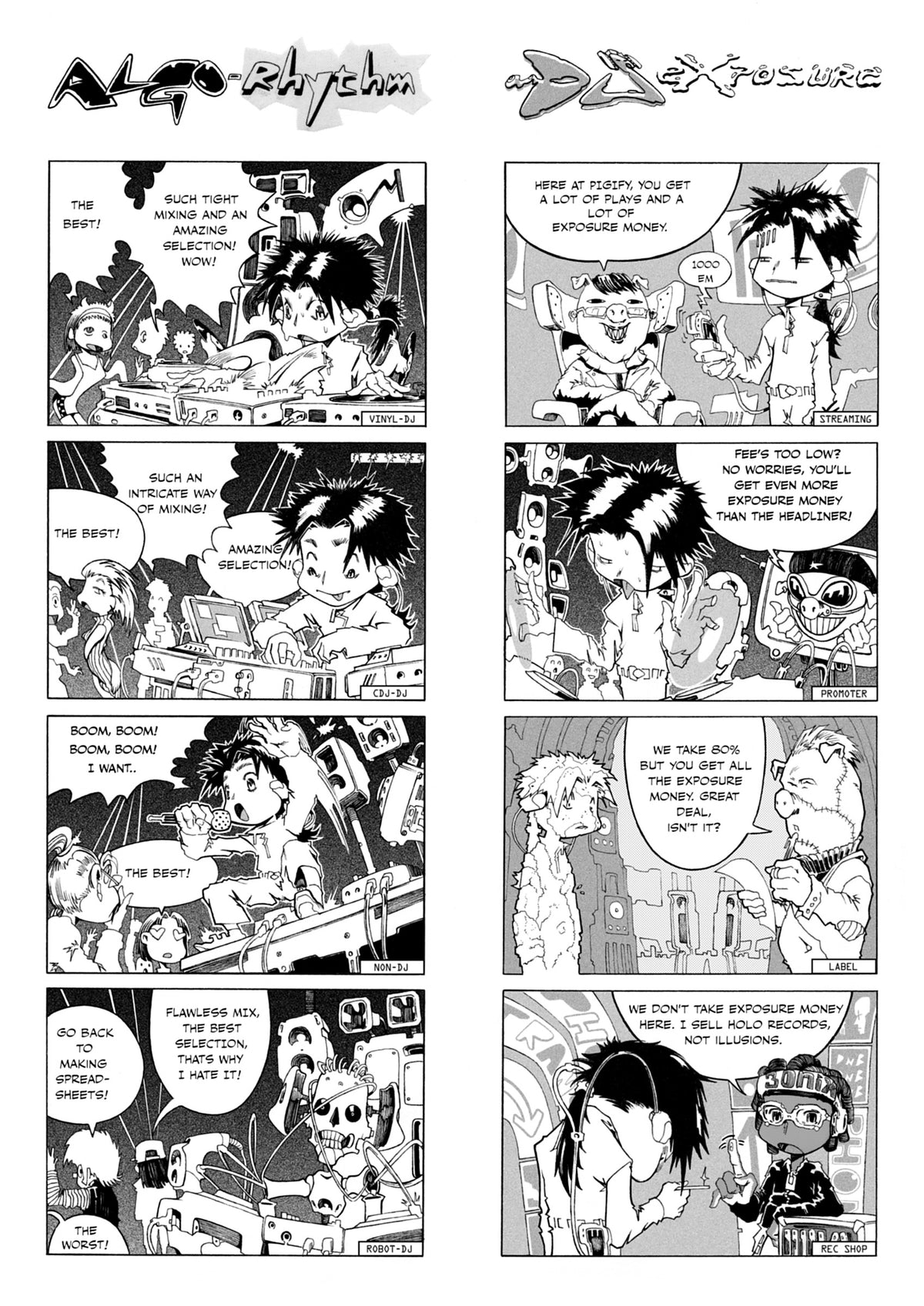 FREQ Manga Volume #1 - Scratch! side manga